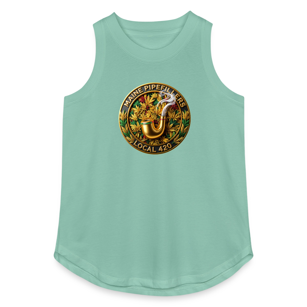 MAINE PIPEFILLERS LOCAL 420 Women's Relaxed Tank Top - saltwater