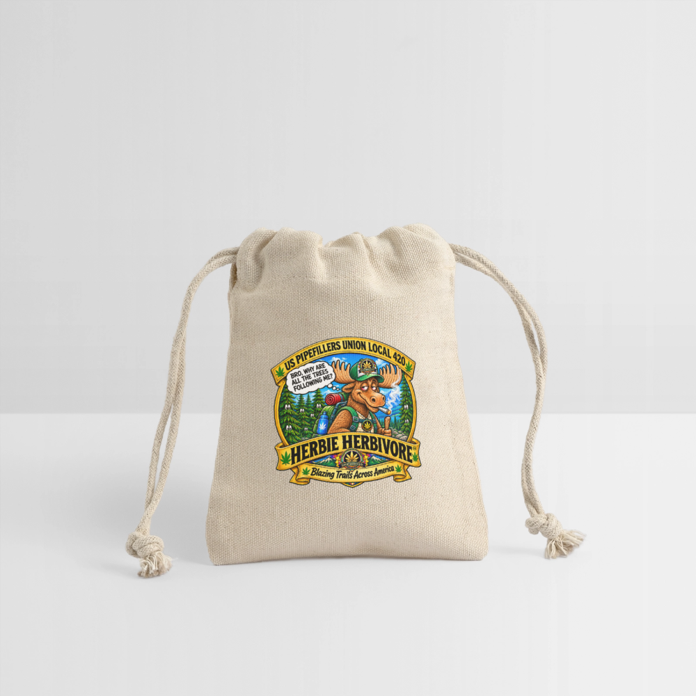 HERBIE HERBIVORE "BRO" US PIPEFILLERS UNION LOCAL 420 Gift Bag - Natural