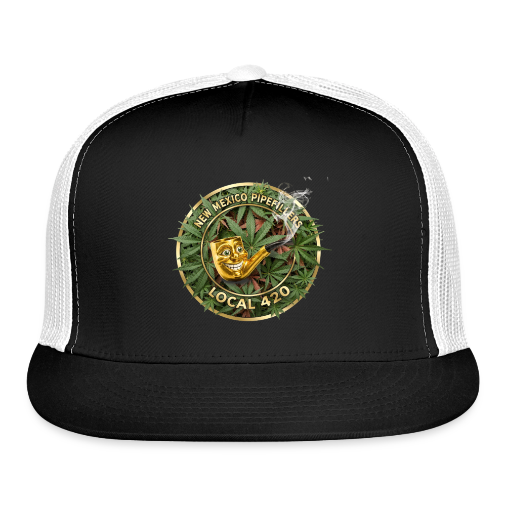 NEW MEXICO PIPEFILLERS LOCAL 420 Trucker Hat - black/white