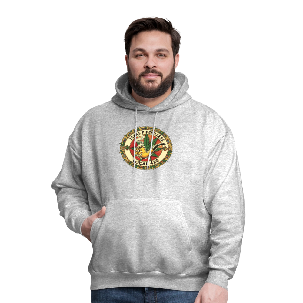 TEXAS PIPEFILLERS LOCAL 420 Men's Hoodie - heather gray