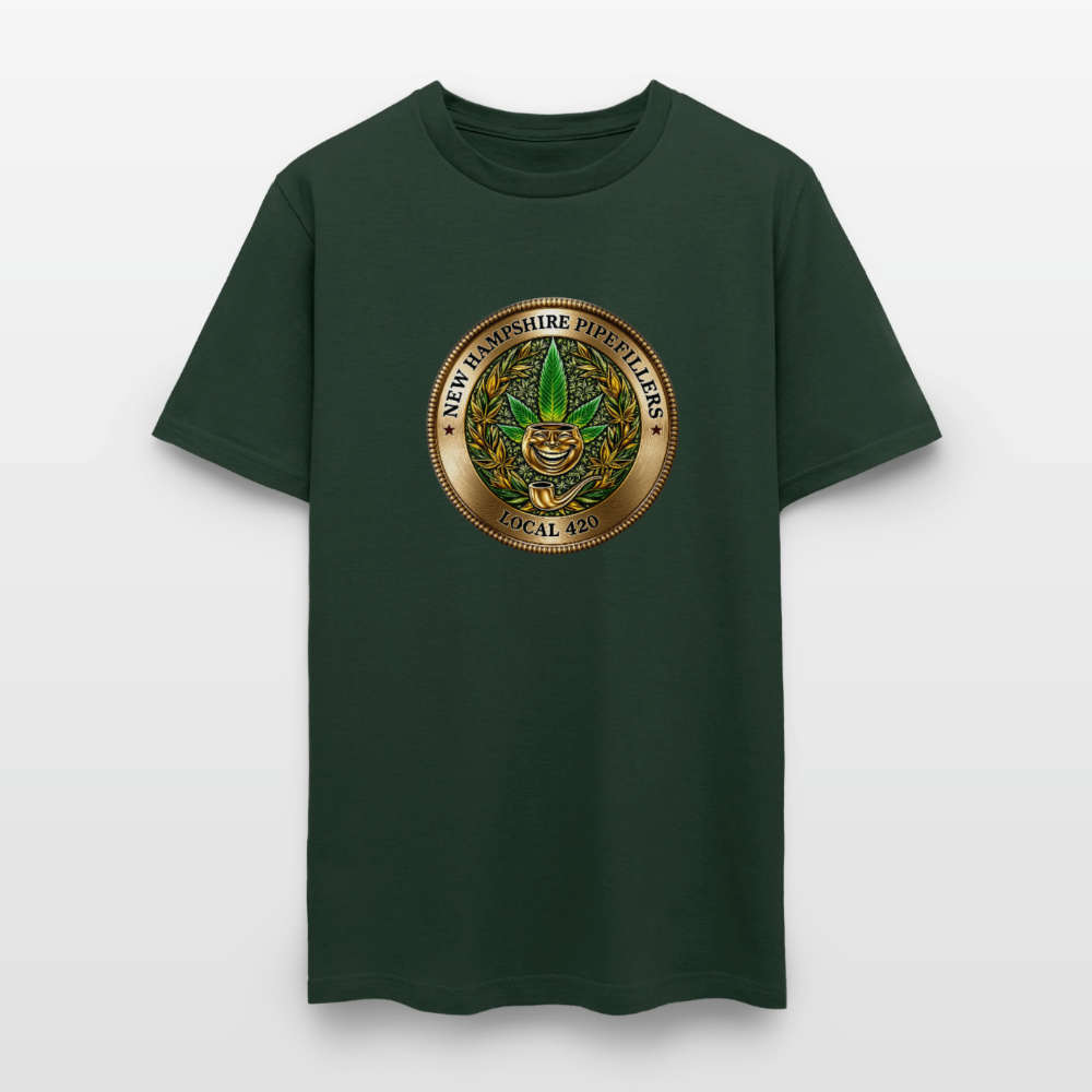 NEW HAMPSHIRE PIPEFILLERS UNION LOCAL 420 Men's T-Shirt - forest green
