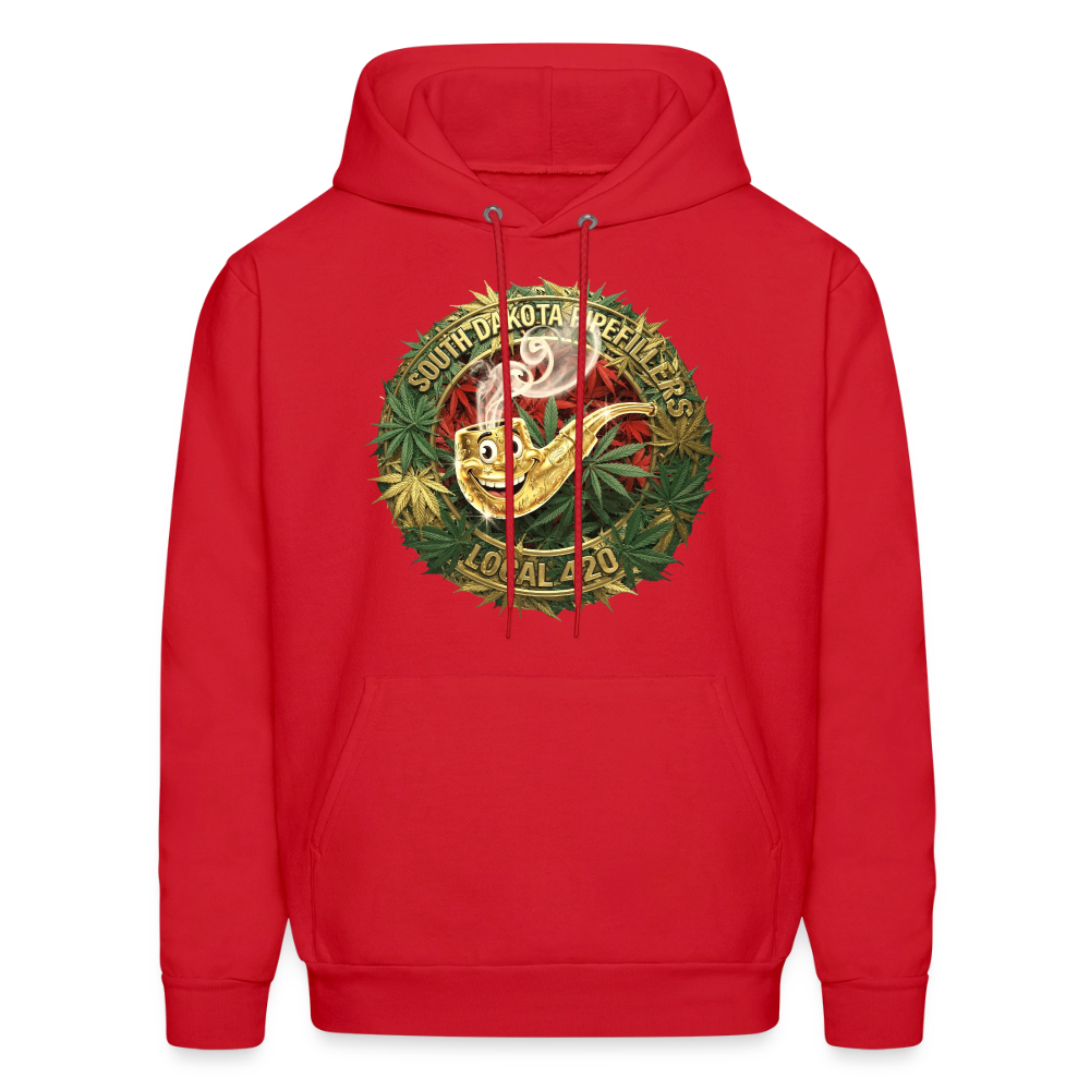SOUTH DAKOTA PIPEFILLERS LOCAL 420  F/B DESIGN Men's Hoodie - red