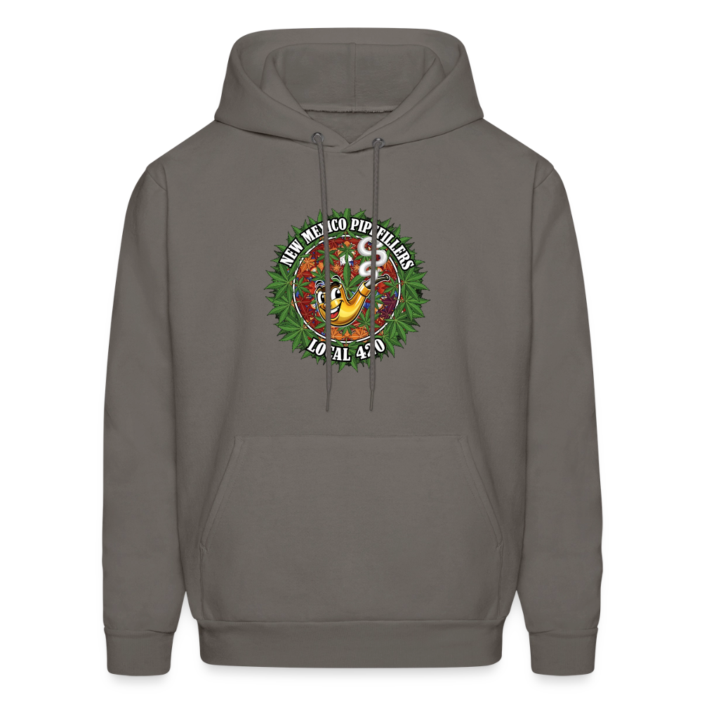 NEW MEXICO PIPEFILLERS LOCAL 420 Men's Hoodie - asphalt gray