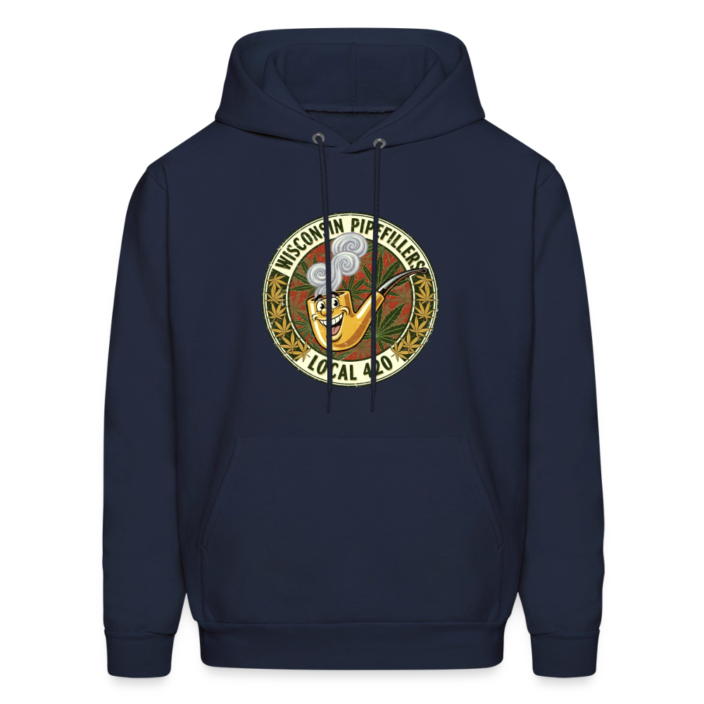 WISCONSIN PIPEFILLERS LOCL 420 Men's Hoodie - navy