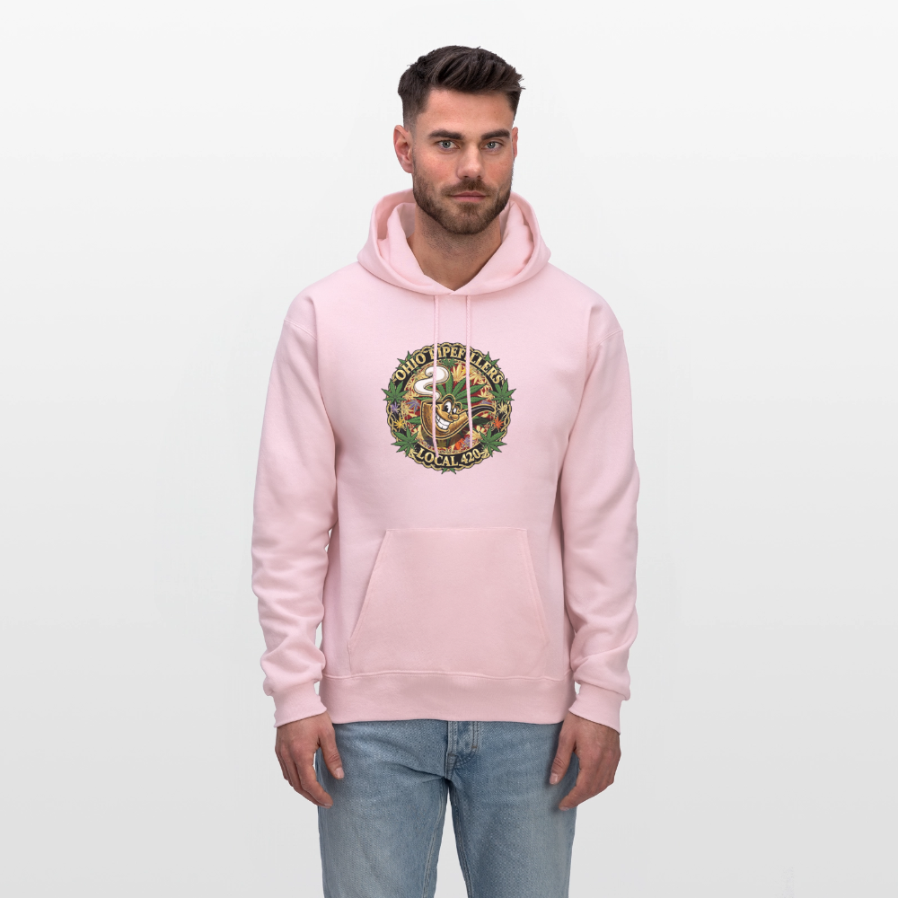 OHIO PIPEFILLERS LOCAL 420 Men's Hoodie - pale pink