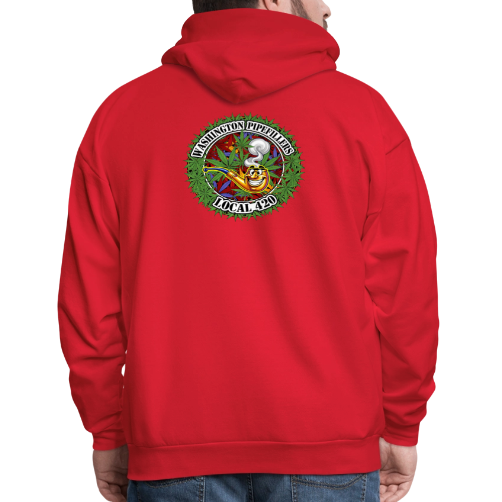 WASHINGTON PIPEFILLERS LOCAL 420 F/B DESIGN Men's Hoodie - red