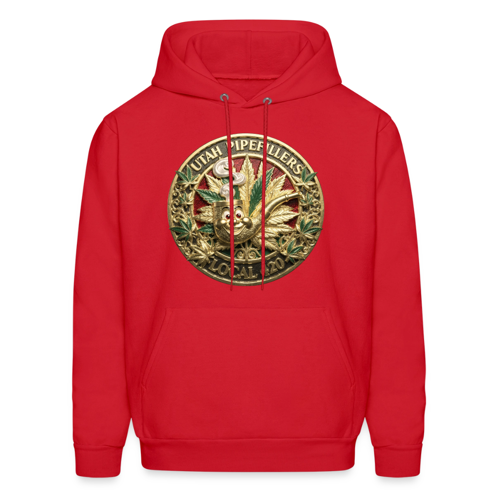 UTAH PIPEFILLERS LOCAL 420 F/B DESIGN Men's Hoodie - red