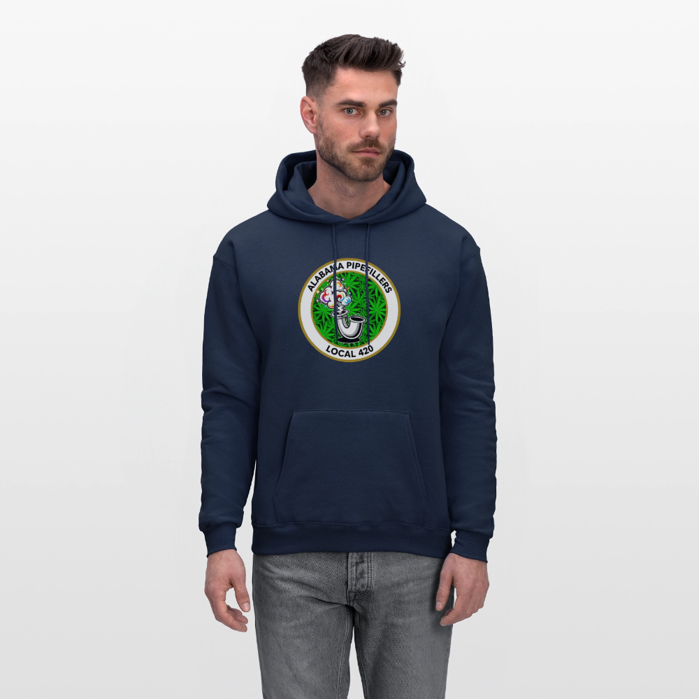 ALABAMA PIPEFILLERS LOCAL 420 F/B EM-BLEMS Men's Hoodie - navy
