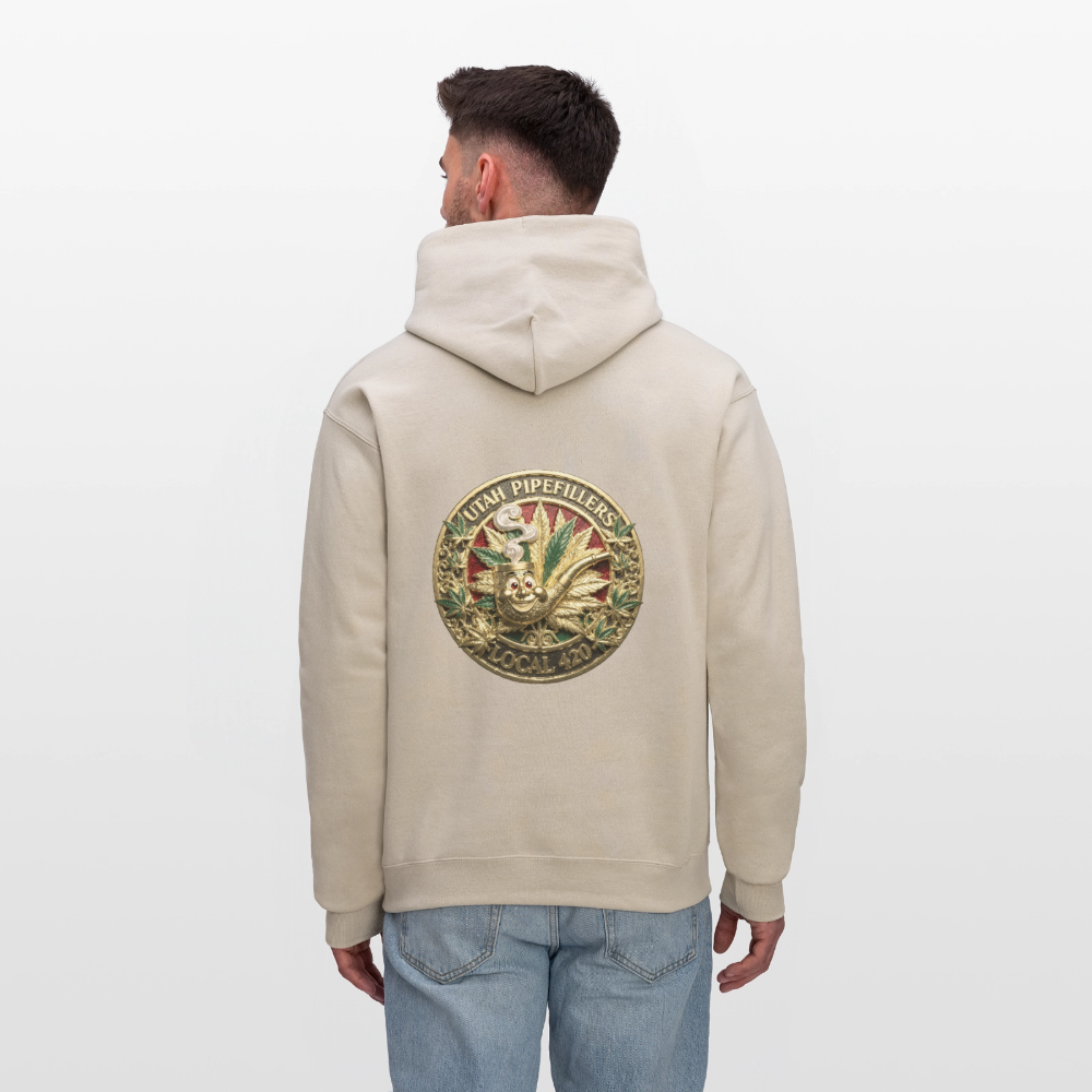 UTAH PIPEFILLERS LOCAL 420 F/B DESIGN Men's Hoodie - Sand