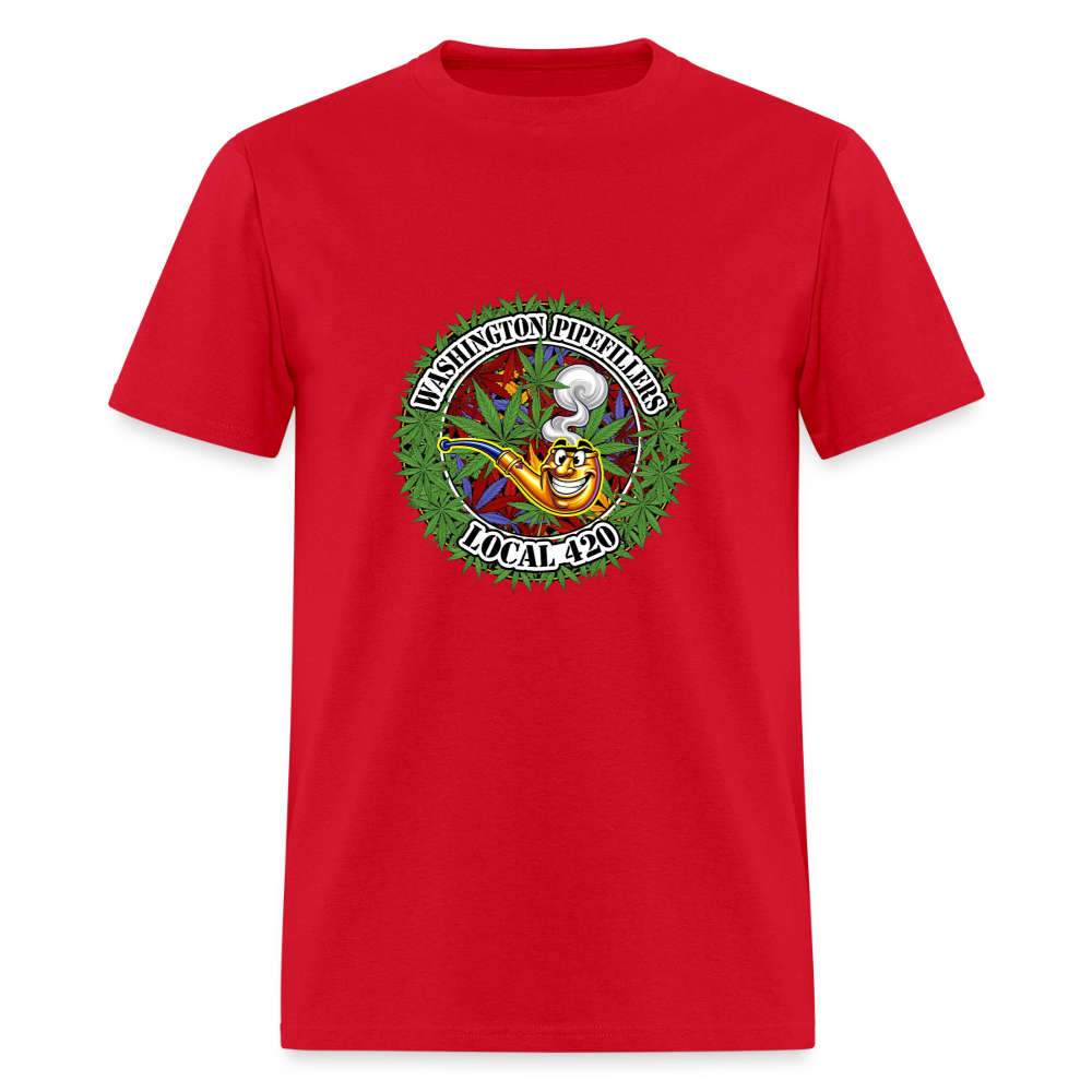 WASHINGTON PIPEFILLERS LOCAL 420 Men's T-Shirt - red