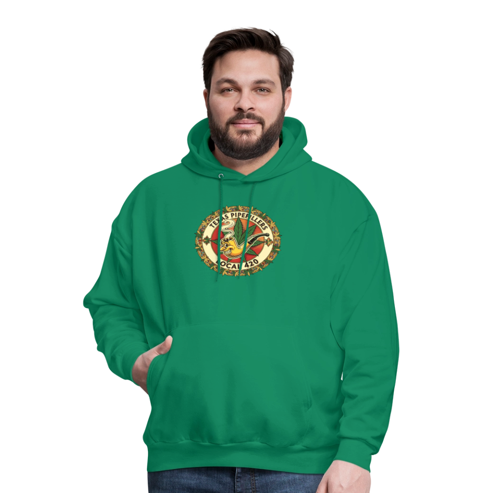 TEXAS PIPEFILLERS LOCAL 420 Men's Hoodie - kelly green