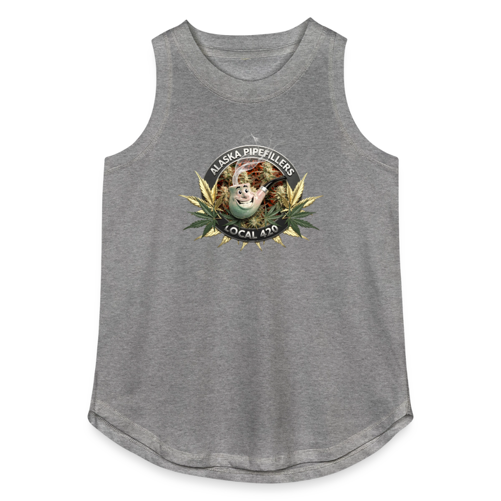 ALASKA PIPEFILLERS LOCAL 420 Women's Relaxed Tank Top - granite heather 