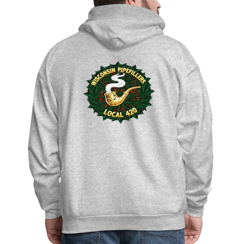 WISCONSIN PIPEFILLERS LOCAL 420 Men's Hoodie - heather gray