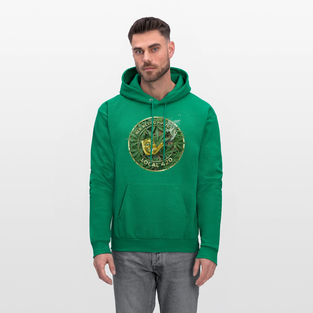 NEW MEXICO PIPEFILLERS LOCAL 420 Men's Hoodie - kelly green