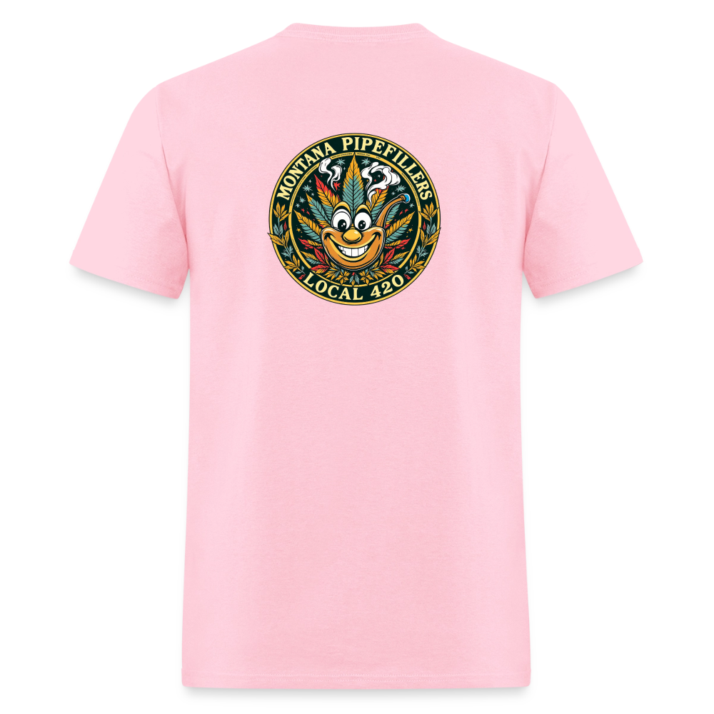 MONTANA PIPEFILLERS LOCAL 420 F/B DESIGN Men's T-Shirt - pink