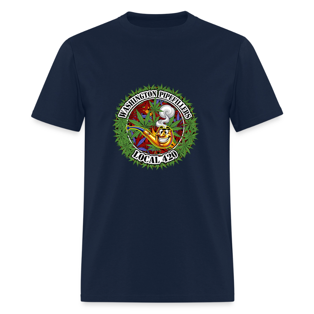 WASHINGTON PIPEFILLERS LOCAL 420 Men's T-Shirt - navy