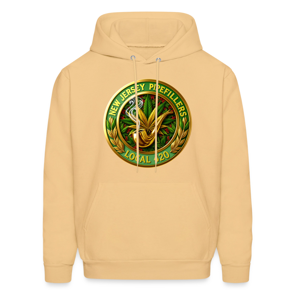 NEW JERSEY PIPEFILLERS LOCAL 420 Men's Hoodie - light gold 