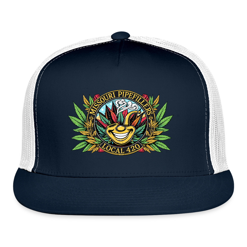 MISSOURI PIPEFILLERS LOCAL 420 Trucker Hat - navy/white