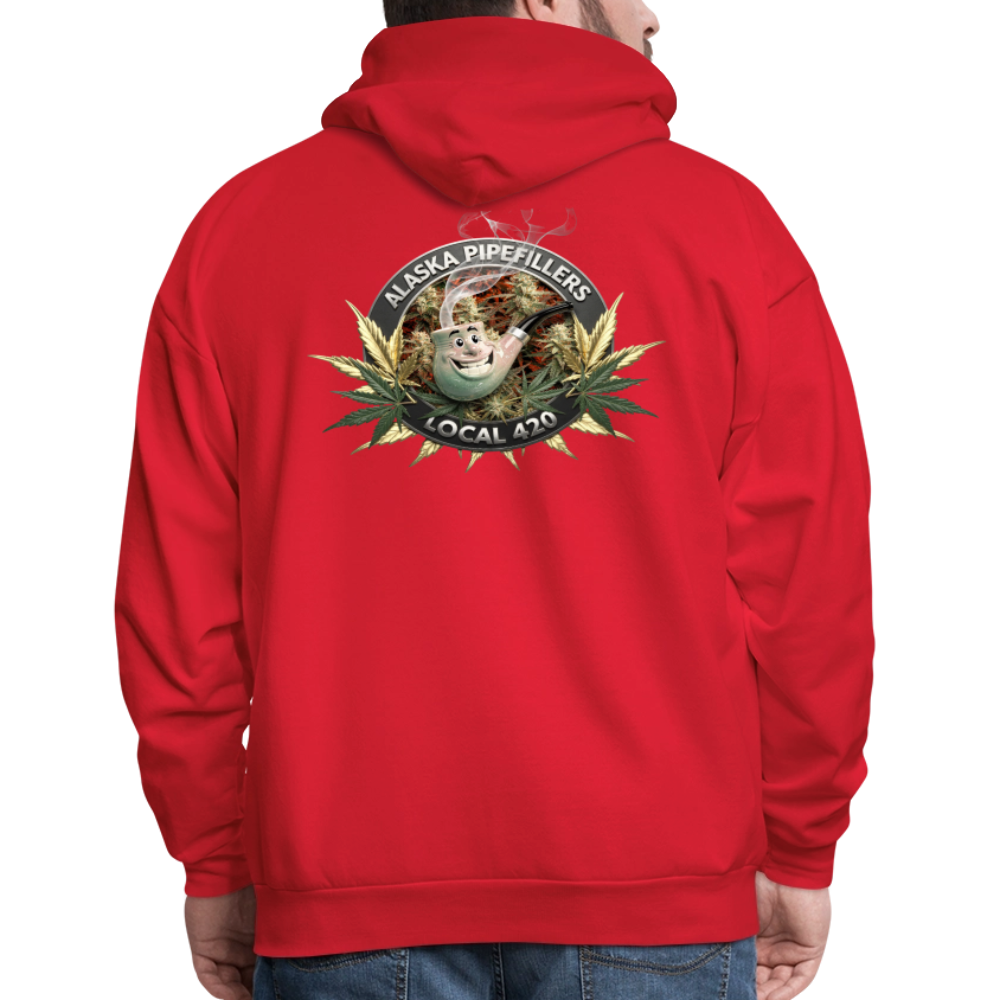 ALASKA  PIPEFILLERS LOCAL 420 F/B DESIGN Men's Hoodie - red