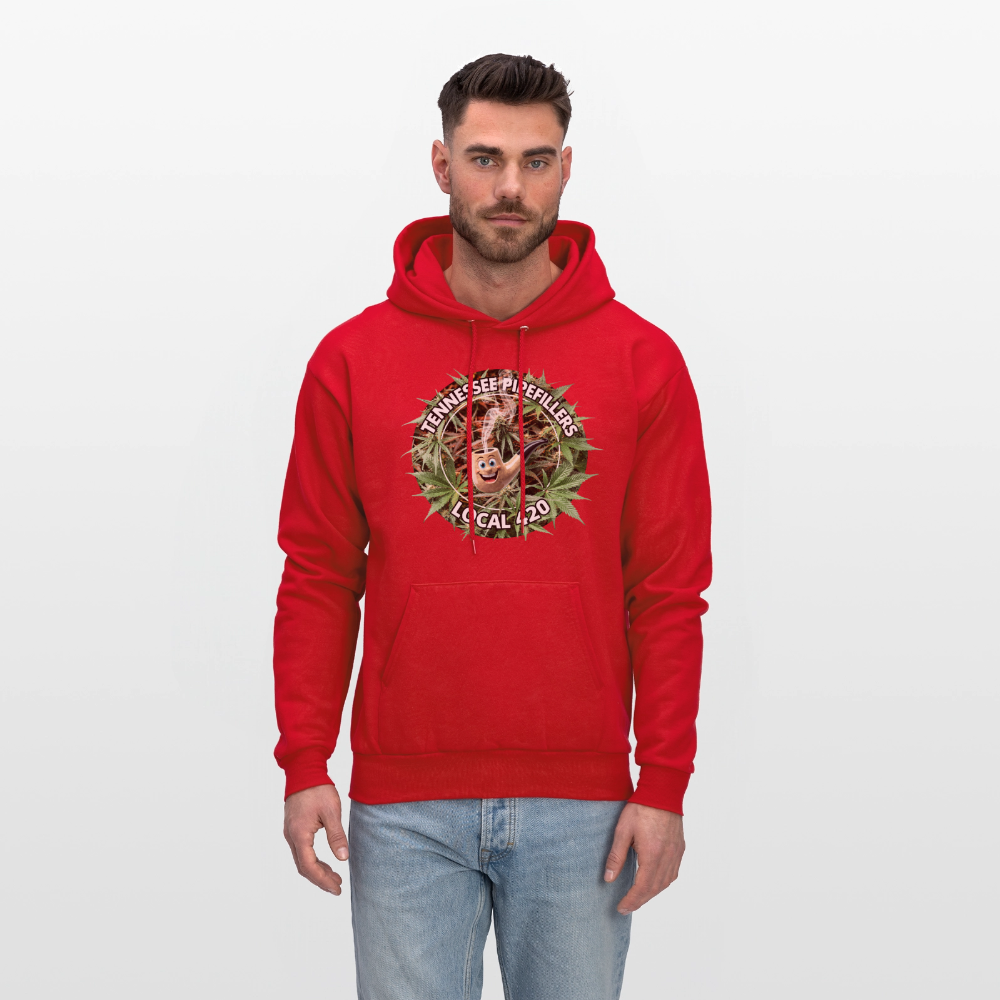 TENNESSEE PIPEFILLERS LOCAL 420 Men's  Hoodie - red