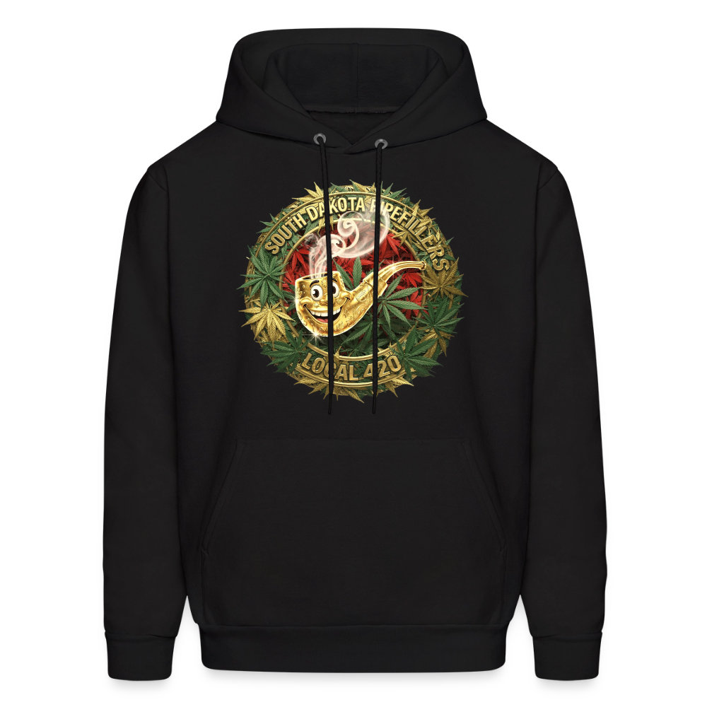 SOUTH DAKOTA PIPEFILLERS LOCAL 420  F/B DESIGN Men's Hoodie - black