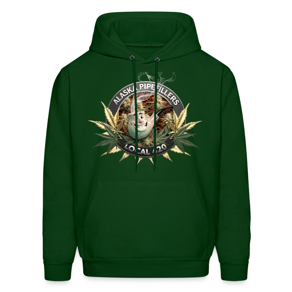 ALASKA  PIPEFILLERS LOCAL 420 F/B DESIGN Men's Hoodie - forest green