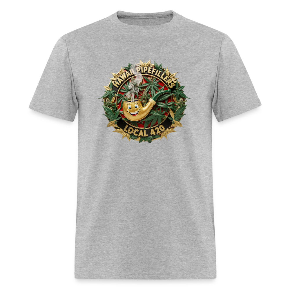 HAWAII PIPEFILLERS LOCAL 420 F/B DESIGN Men's T-Shirt - heather gray