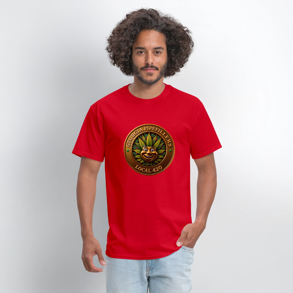 GEORGIA PIPEFILLERS LOCAL 420 Men's T-Shirt - red