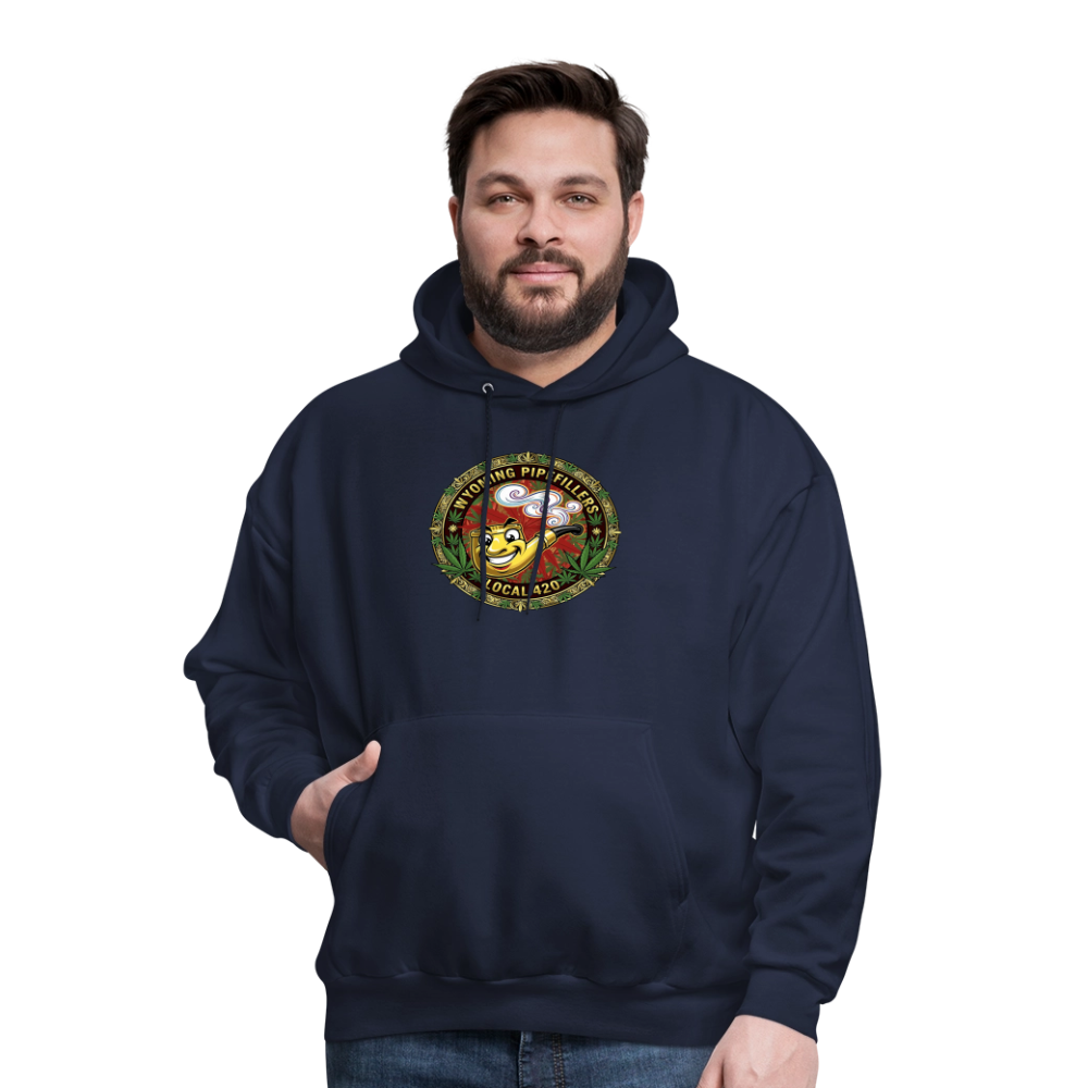 WYOMING PIPEFILLERS LOCAL 420 Men's Hoodie - navy