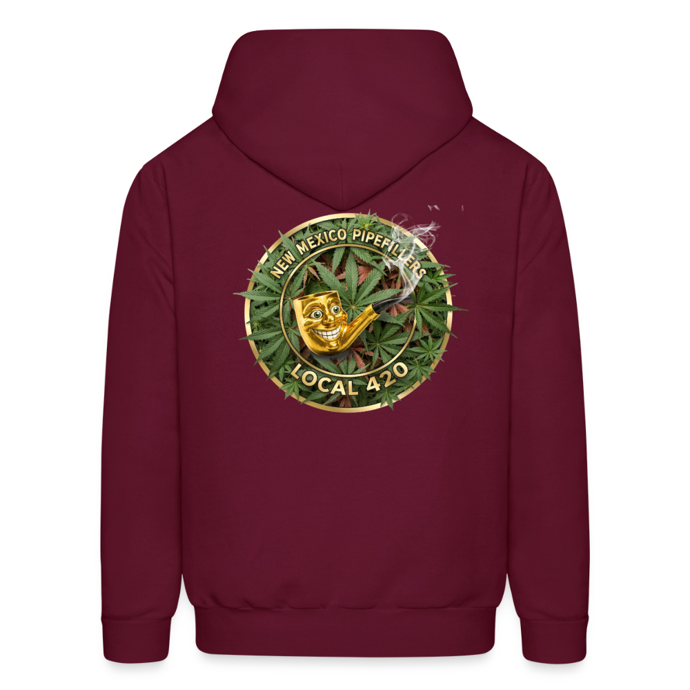 NEW MEXICO PIPEFILLERS LOCAL 420 Men's Hoodie - burgundy