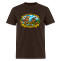 HERBIE HERBIVORE HI BUDDY-NOT YET NEW ENGLAND PIPEFILLERS UNNION LOCAL 420 Men's T-Shirt - brown