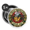 TEXAS PIPEFILLERS LOCAL 420 Union Buttons small 1'' (5-pack) - white