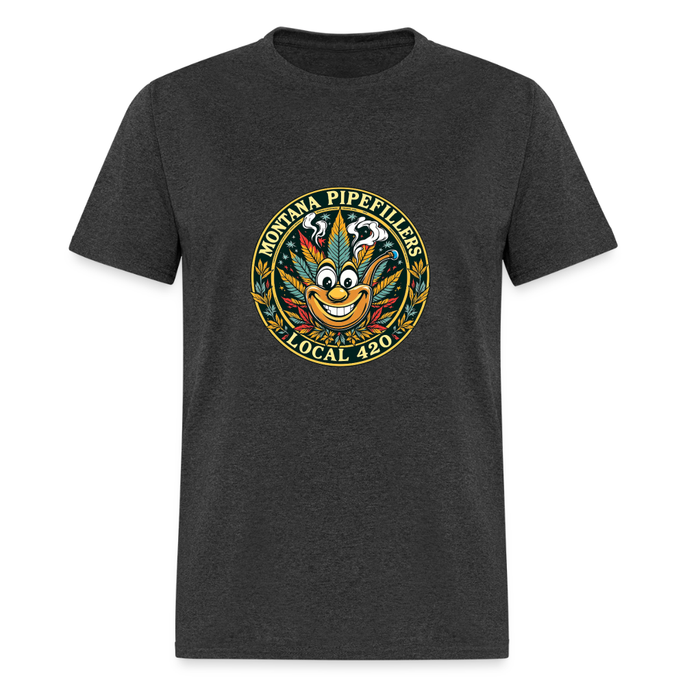 MONTANA PIPEFILLERS LOCAL 420 F/B DESIGN Men's T-Shirt - heather black