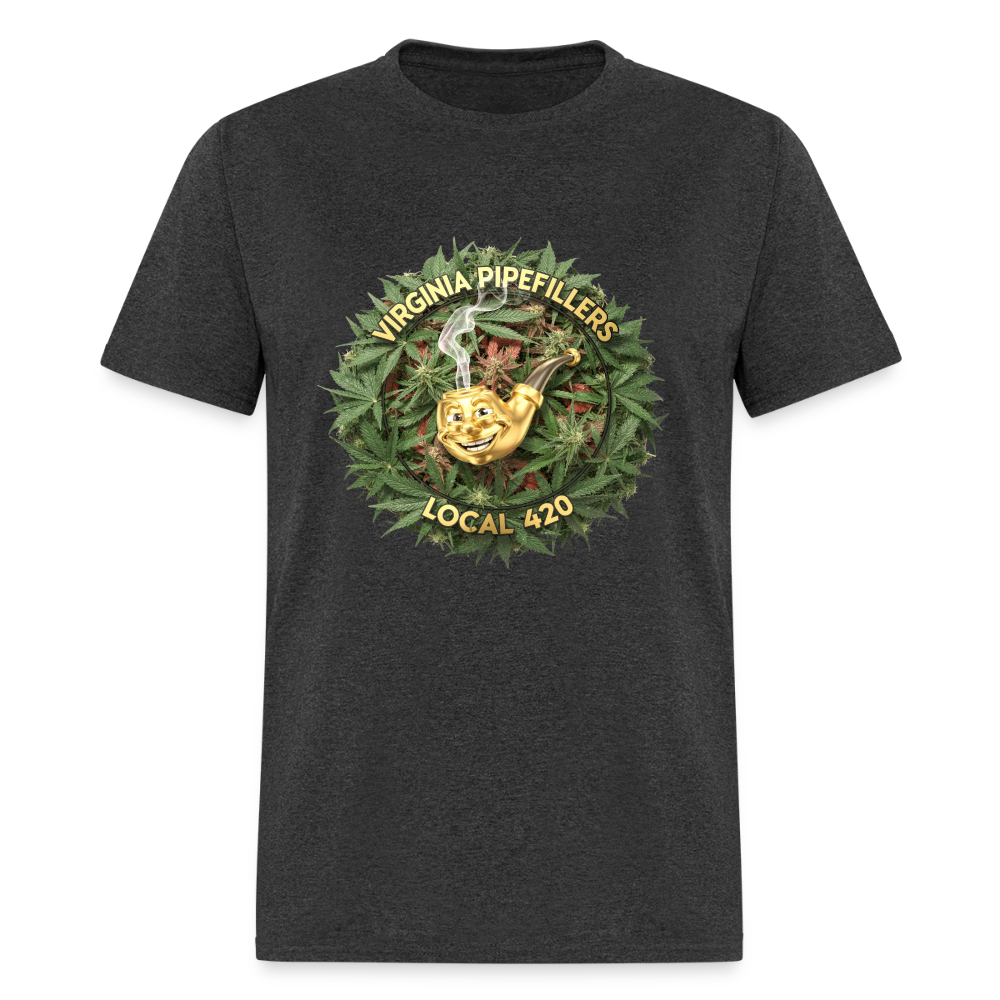 VIRGINIA PIPEFILLERS LOCAL 420 Men's T-Shirt - heather black
