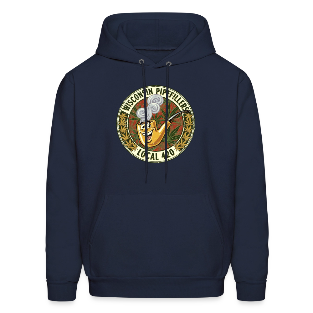 WISCONSIN PIPEFILLERS LOCL 420 F/B DESIGN Men's Hoodie - navy