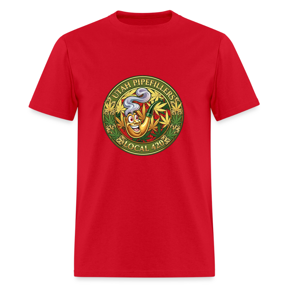 UTAH PIPEFILLERS LOCAL 420 Men's T-Shirt - red