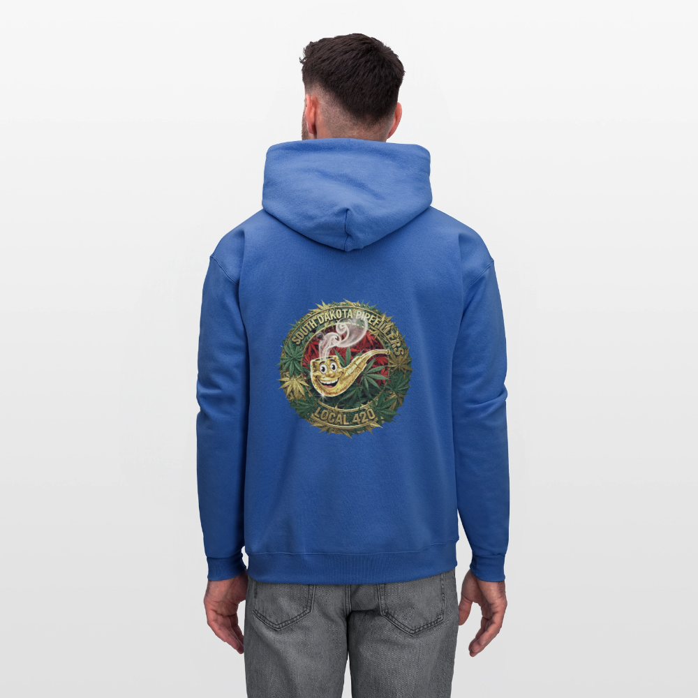 SOUTH DAKOTA PIPEFILLERS LOCAL 420  F/B DESIGN Men's Hoodie - royal blue
