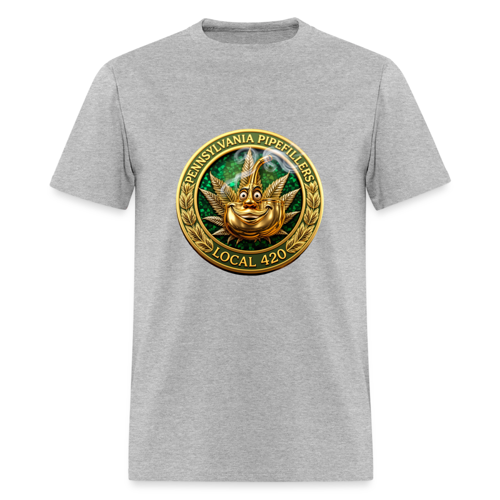 PENNSYLVANIA  PIPEFILLERS LOCAL 420 Men's T-Shirt - heather gray
