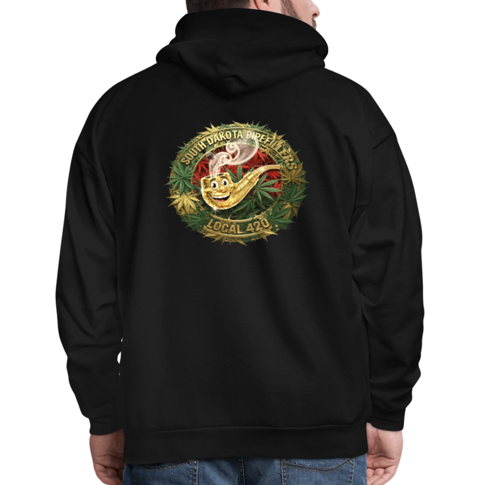 SOUTH DAKOTA PIPEFILLERS LOCAL 420  F/B DESIGN Men's Hoodie - black