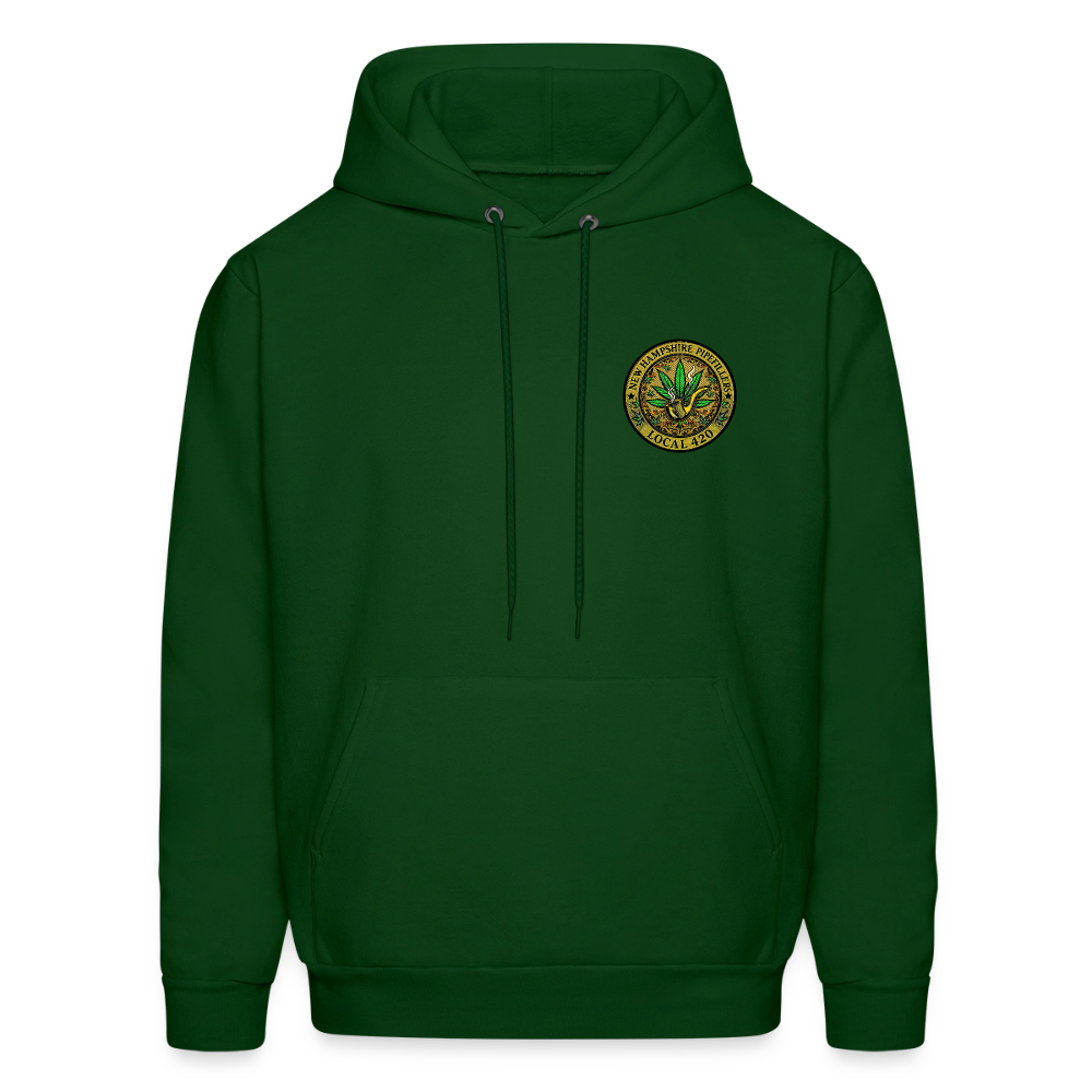 NEW HAMSHIRE PIPEFILLERS LOCAL 420 Men's Hoodie - forest green