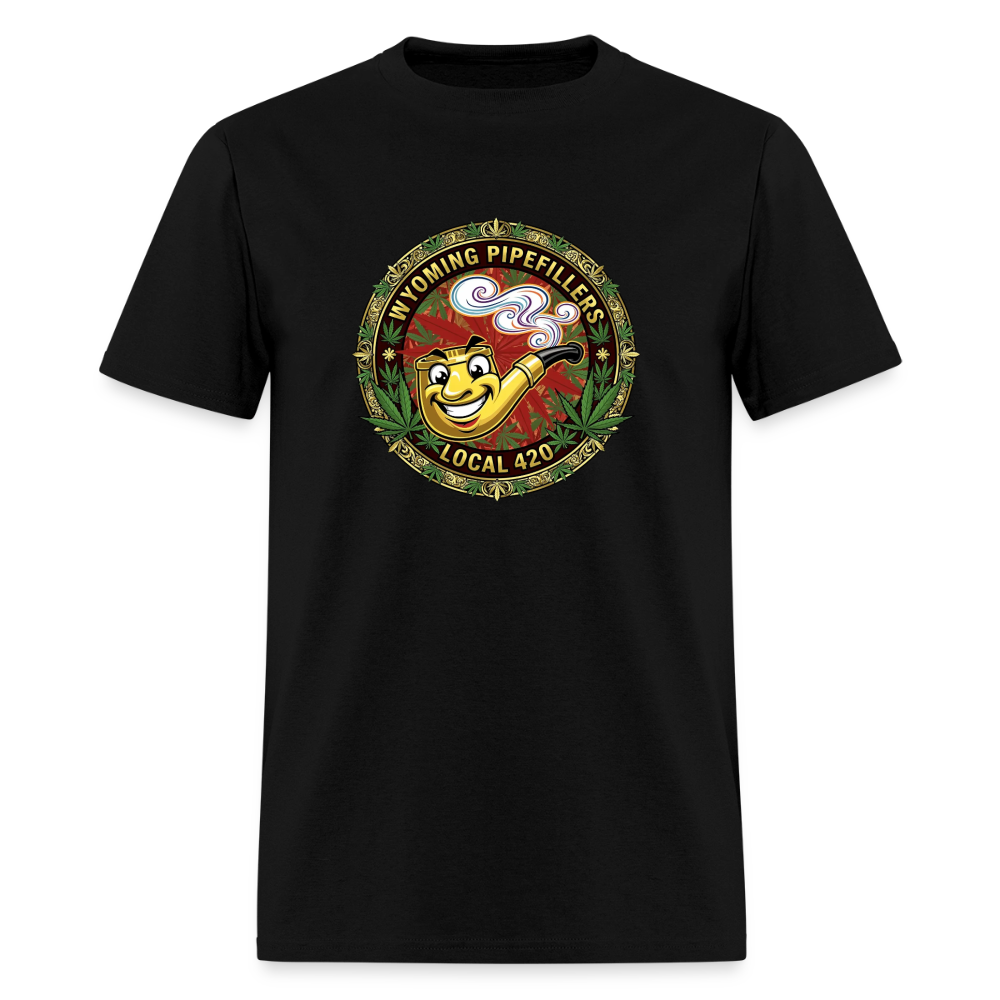 WYOMING PIPEFILLERS LOCAL 420 Men's T-Shirt - black