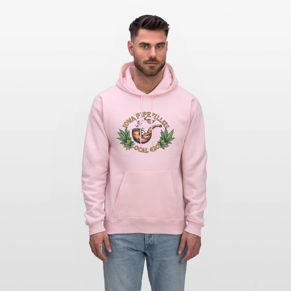 IOWA PIPEFILLERS LOCAL 420 Men's Hoodie - pale pink