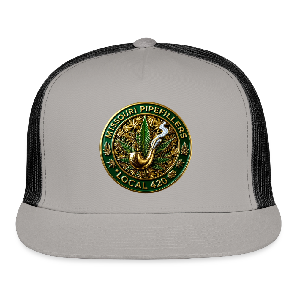 MISSOURI PIPEFILLERS LOCAL 420 Trucker Hat - gray/black