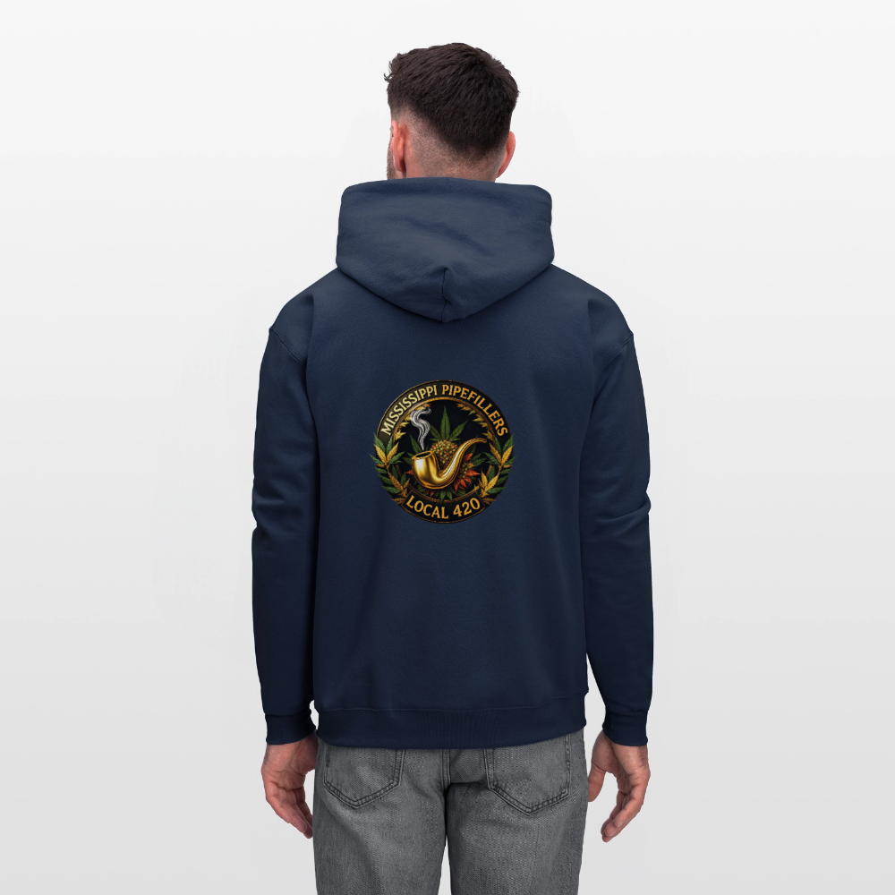 MISSISSIPPI PIPEFILLERS LOCAL 420 Men's Hoodie - navy