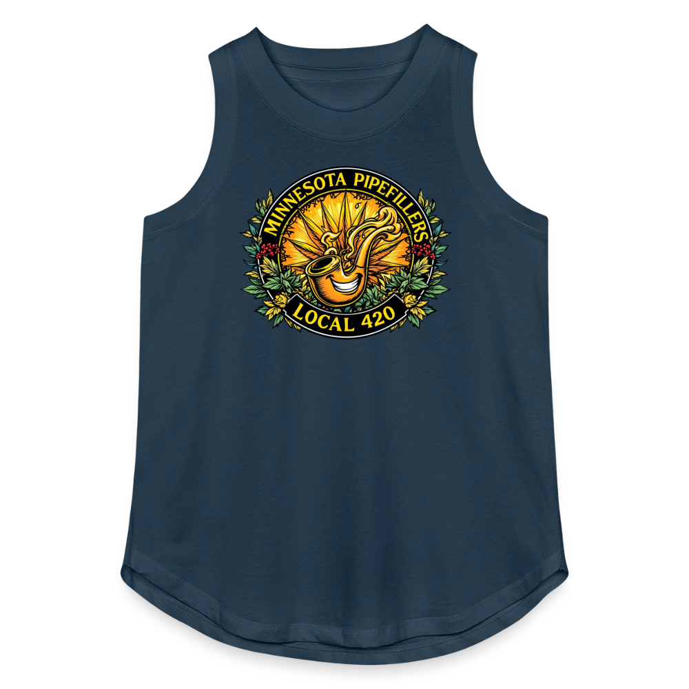 MINNESOTA PIPEFILLERS LOCAL 420 Women's Relaxed Tank Top - denim
