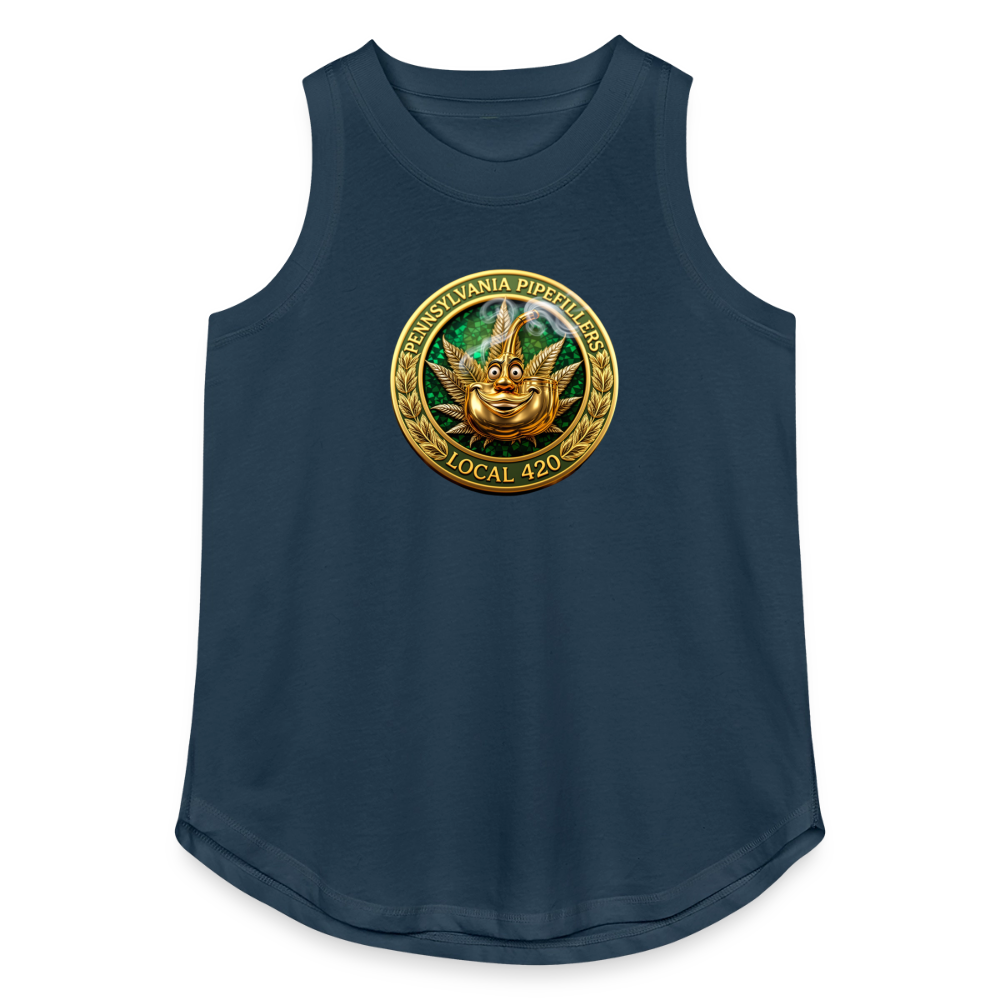 PENNSYLVANIA PIPEFILLERS LOCAL 420 Women's Relaxed Tank Top - denim