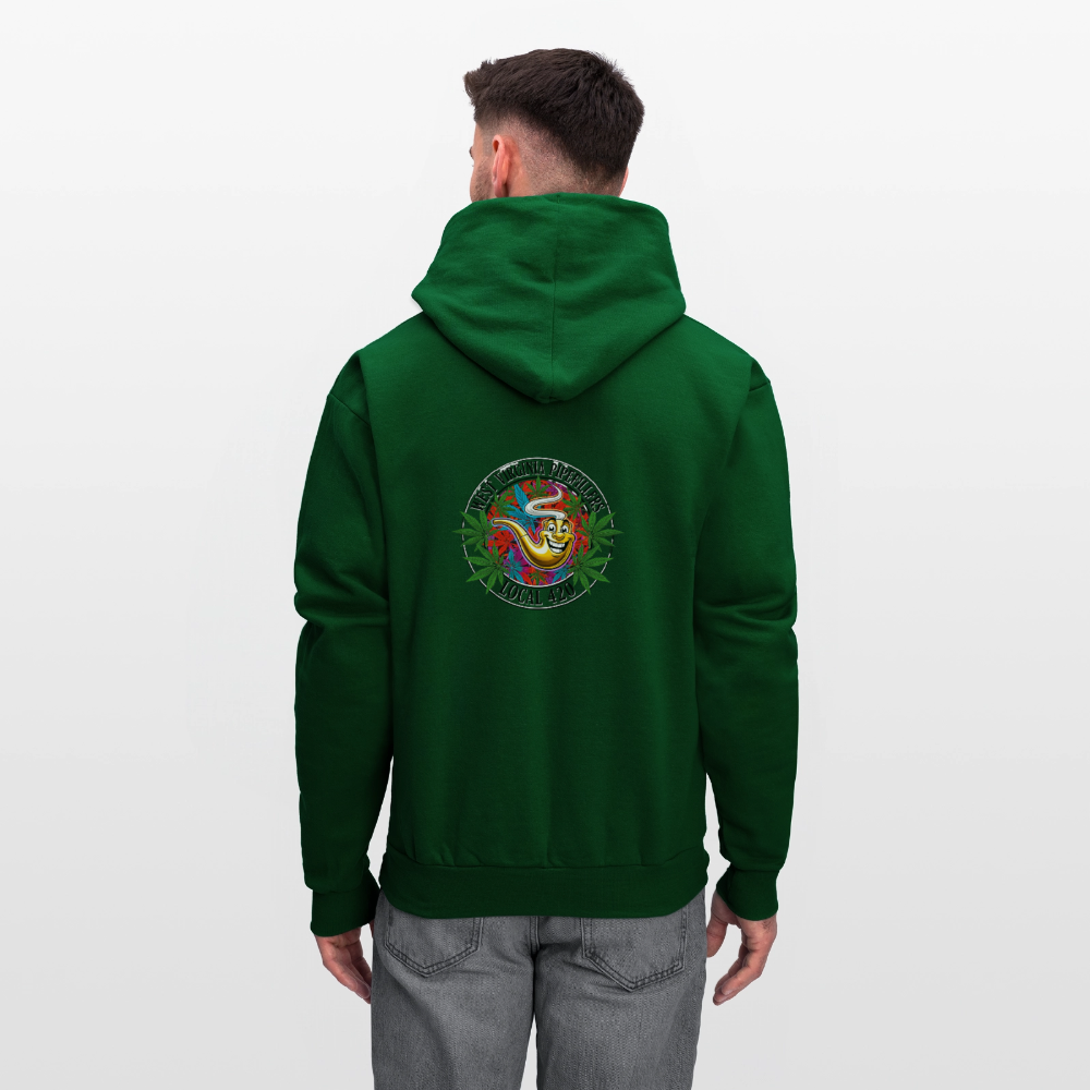 WEST VIRGINIA PIPEFILLERS LOCAL 420 F/B DESIGN  Men's  Hoodie - forest green