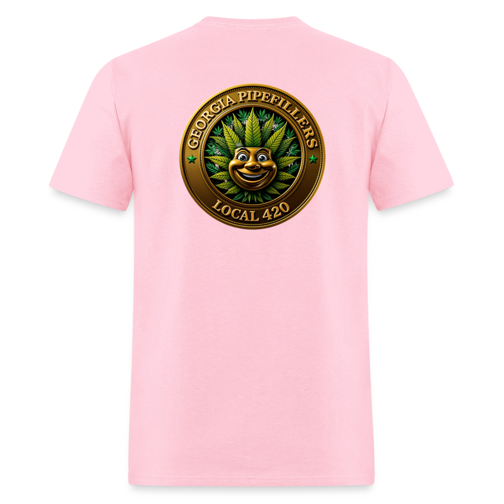 GEORGIA PIPEFILLERS LOCAL 420 F/B DESIGN  Men's T-Shirt - pink