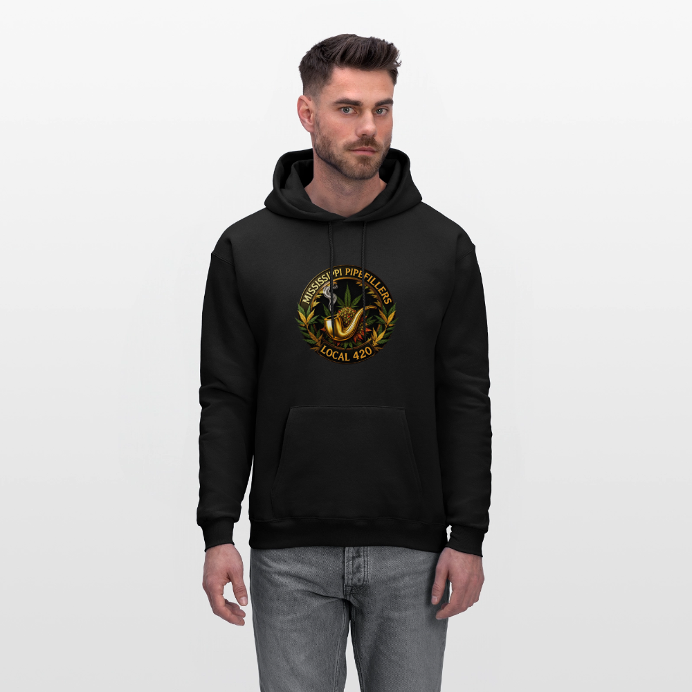 MISSISSIPPI PIPEFILLERS LOCAL 420 Men's Hoodie - black