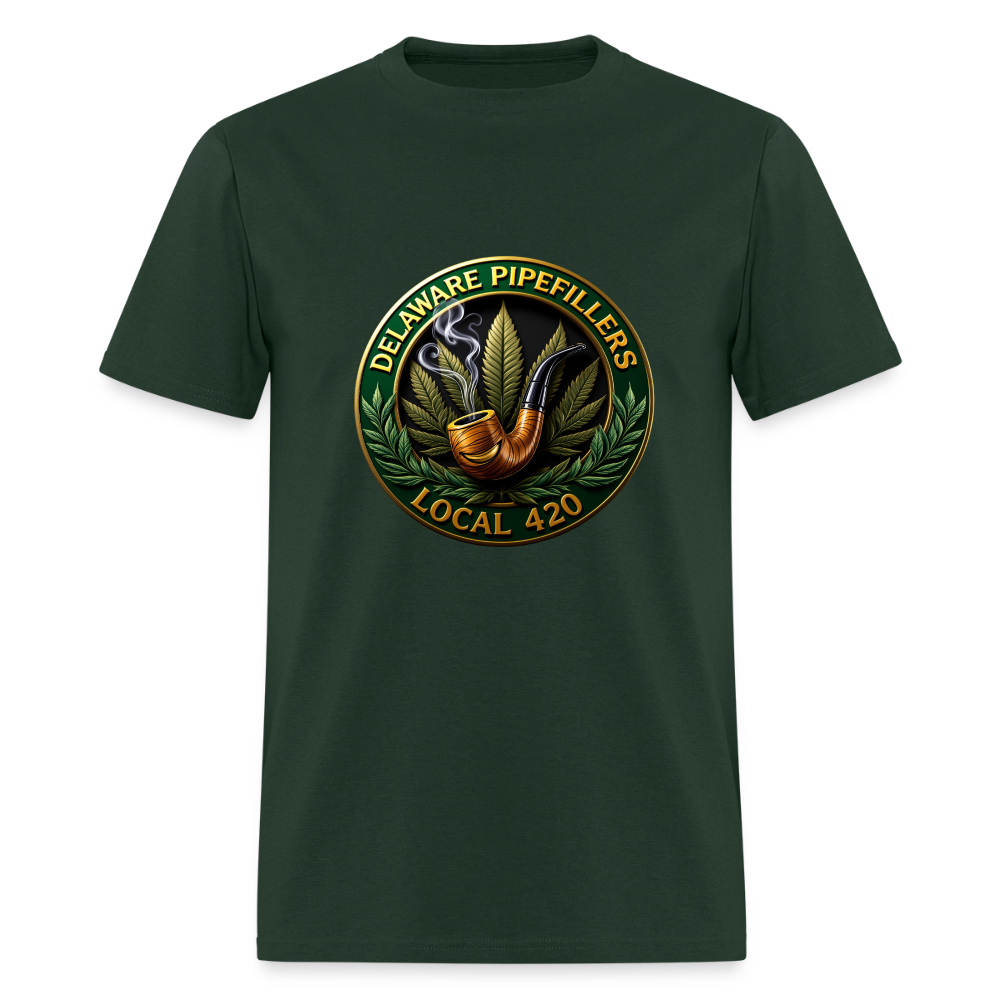 DELAWARE  PIPEFILLERS LOCAL 420 Men's T-Shirt - forest green